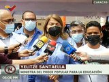 Ministra de Educación ofreció balance del Plan de Inmunización realizado en planteles de Caracas