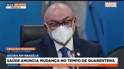 Em coletiva, a equipe do ministério da saúde anunciou mudanças no tempo de isolamento para infectados com a covid-19. #BandJornalismo