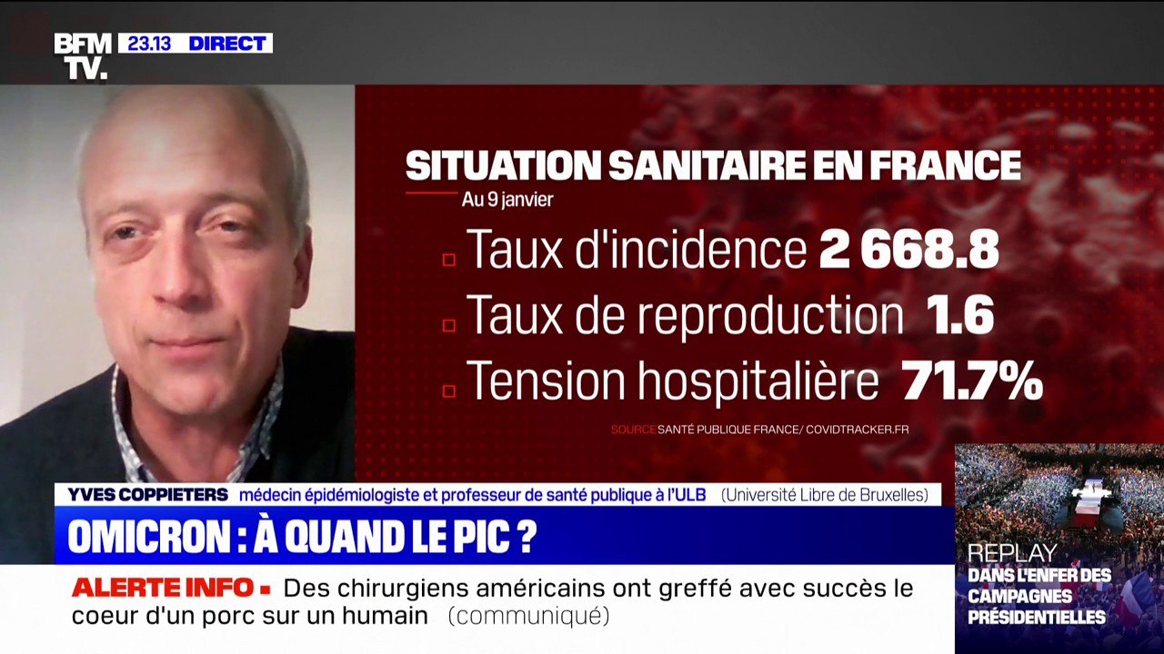 Pr Yves Coppieters: "Les modèles montrent que la vague Omicron est plus courte que les vagues précédentes"
