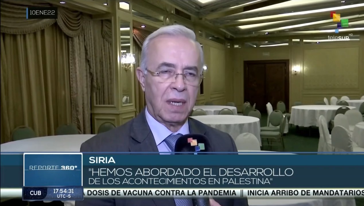Siria ratifica su apoyo a la causa palestina y su independiencia de la ocupación israelí