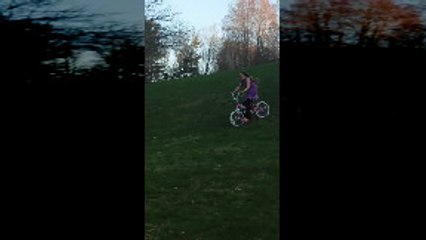 Daughter's Downhill Bike Ride Goes Poorly