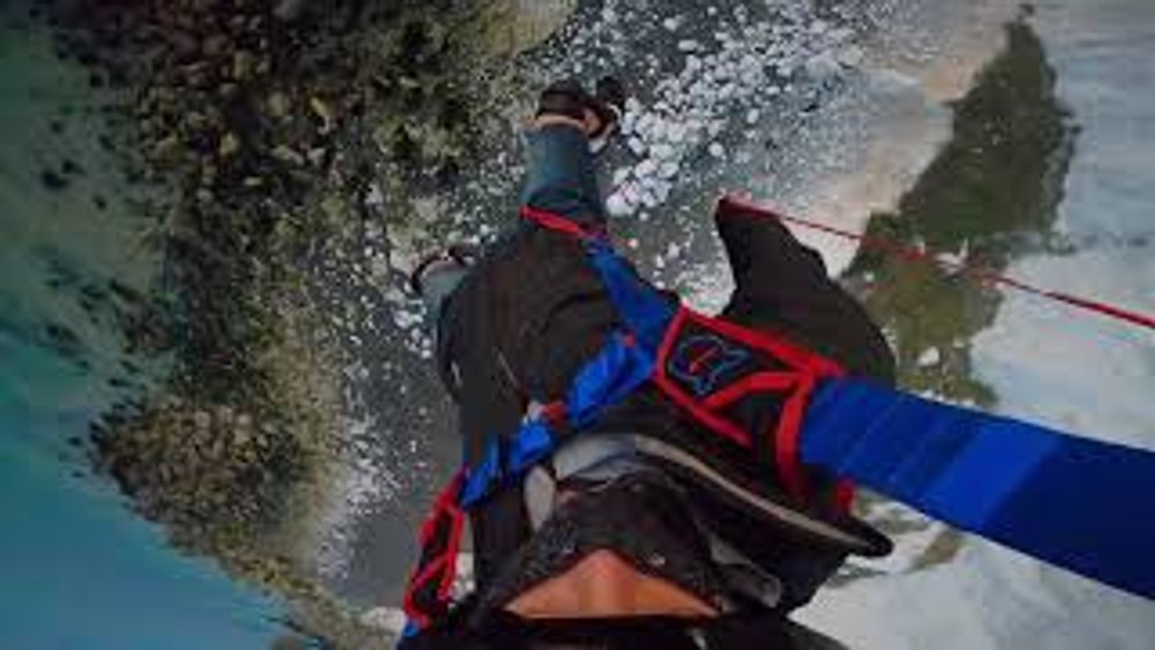 Thrilling POV BASE Jump