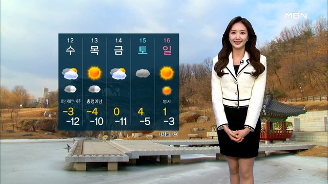[굿모닝MBN 날씨]오늘 종일 영하권 강추위…내일 한파 절정