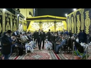 مندوب الرئاسة ووزراء ومحافظون  يؤدون واجب العزاء في محمود العربي