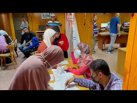 إقبال كثيف من طلاب الثانوية العامة علي مكاتب تنسيق جامعة المنصورة