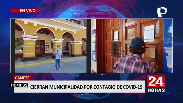Cañete: cierran municipalidad por incremento de contagios de COVID-19