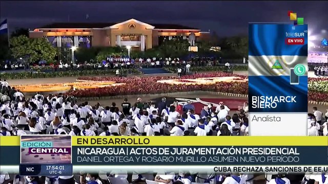 Daniel Ortega toma posesión como presidente de Nicaragua