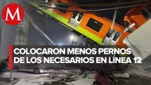 Solo se colocó el 65% de los pernos que necesitaba el tramo elevado de la línea 12