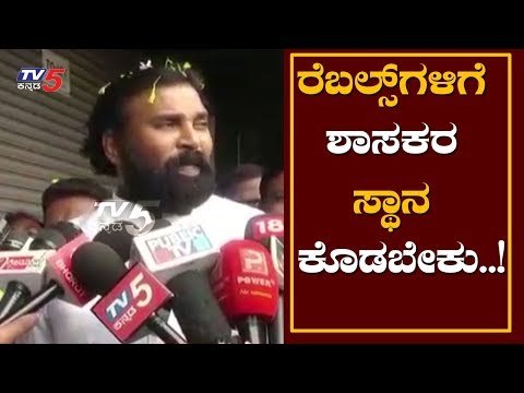 ರೆಬಲ್ಸ್​ಗಳಿಗೆ ಶಾಸಕರ ಸ್ಥಾನ ಕೊಡಬೇಕು..! | Sriramulu About Rebel MLAs | TV5 Kannada