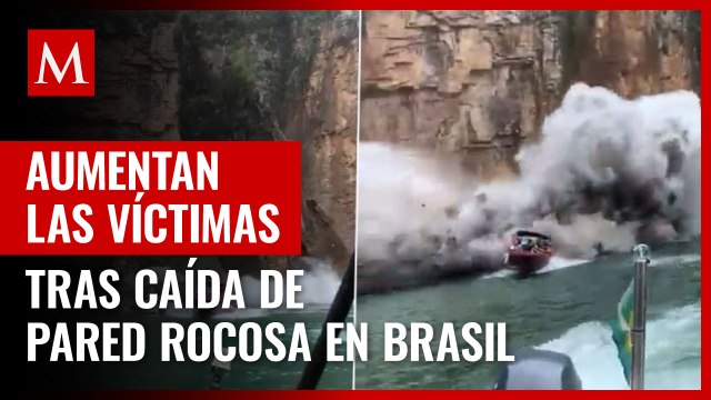 Aumentan a 10 los muertos por caída de roca en lanchas turísticas de Brasil