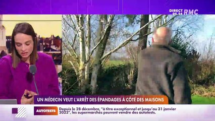 RMC s’engage pour vous : Un médecin veut l'arrêt des épandages à côté des maisons - 11/01