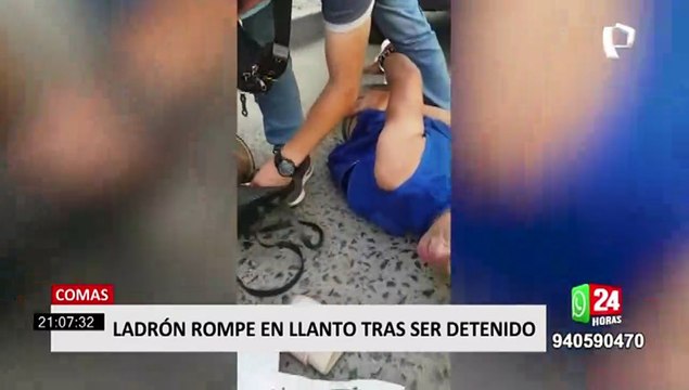 Comas: capturan a delincuente que sería uno de los más feroces raqueteros de Lima Norte