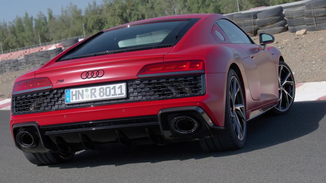 Audi R8 Coupé V10 performance Exterior Design in Tango red