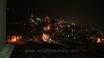 Gangtok town all lit-up at night!
