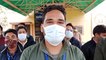 कोविड स्वास्थ्य सहायकों ने काली पट्टी बांध जताया विरोध