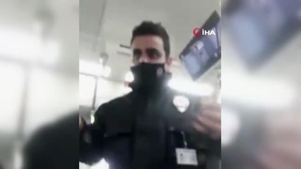 Marmaray'da maske takmayan yolcularla güvenliğin tartışması kamerada