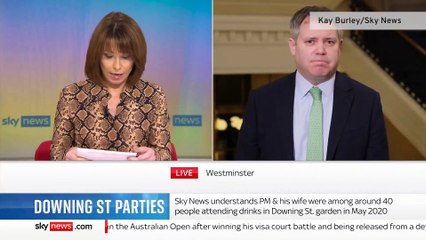 Health minister is stuck in a loop surrounding Downing Street Parties