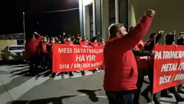 Eskişehir'deki metal işçilerinden iş bırakma eylemi