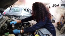 مي ميكانيكي سيارات على طريقة ميريام فارس .. الشعر كيرلي والهدف حماية النساء من الاستغلال