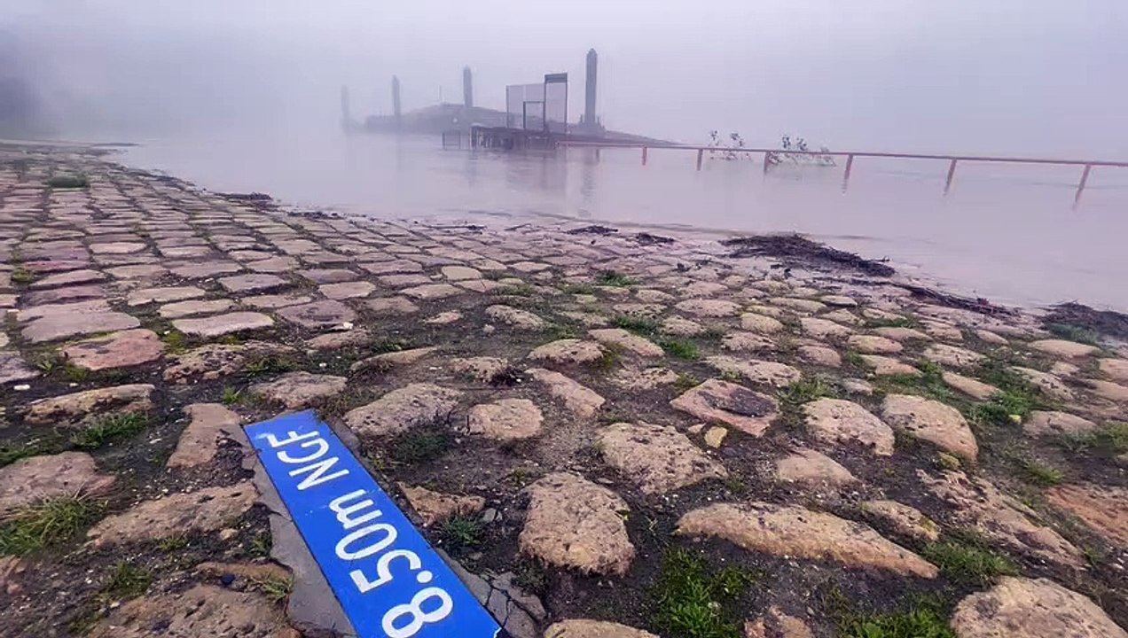 La Garonne sort de son lit à Langon ce jeudi 11 janvier 2022