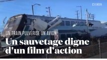 Rescapé d'un accident d'avion, ce pilote a failli être percuté par un train quelques minutes après