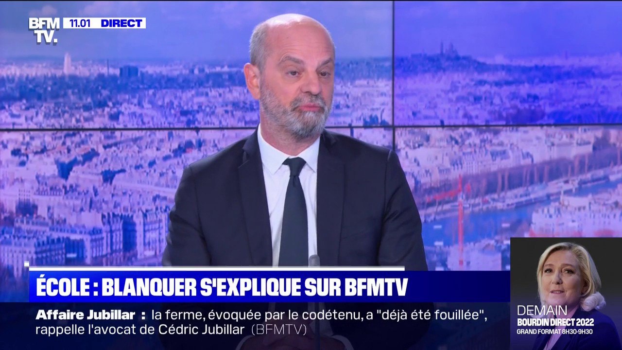 Jean-Michel Blanquer: "On a environ 10.000 classes fermées, ca représente 2% des classes de l'école primaire"