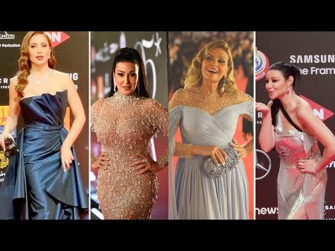 ريد كاربت مهرجان الجونة.. نسرين طافش ناسية اللوك وفستان أروى جودة «عامل قلق»