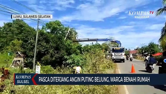 Pasca Diterjang Angin Puting Beliung, Warga Benahi Rumah