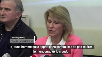 Open d'Australie - La mère de Djokovic dénonce la "torture" subie par son fils