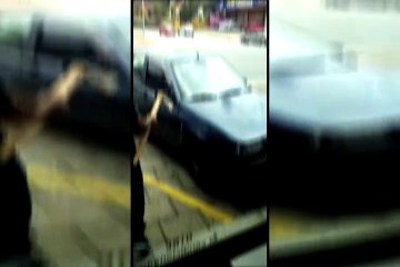 Homem destrói o próprio carro após abordagem da GMT em Blumenau
