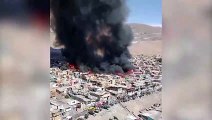 100 homes lost in Chile slum fire