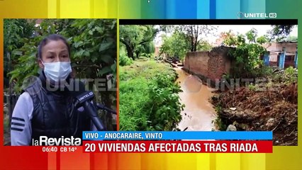 Unidad Educativa quedó bajo el lodo tras granizada en Vinto, Cochabamba