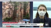 O turismo continua suspenso em Capitólio, Minas Gerais, após o acidente que terminou com 10 mortes.