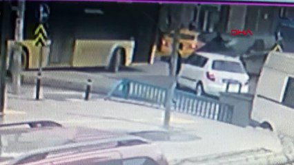 Taciz şüphelisinin kaçma görüntüleri aksiyon filmlerini aratmadı