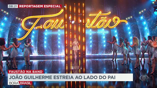 João Guilherme vai estrear ao lado do pai Faustão no novo programa da Band, que começa na segunda-feira, 17, às 20h30.
