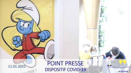 Situation épidémiologique et vaccinale à Bruxelles point press dispositif COVID-19 11 01 2022