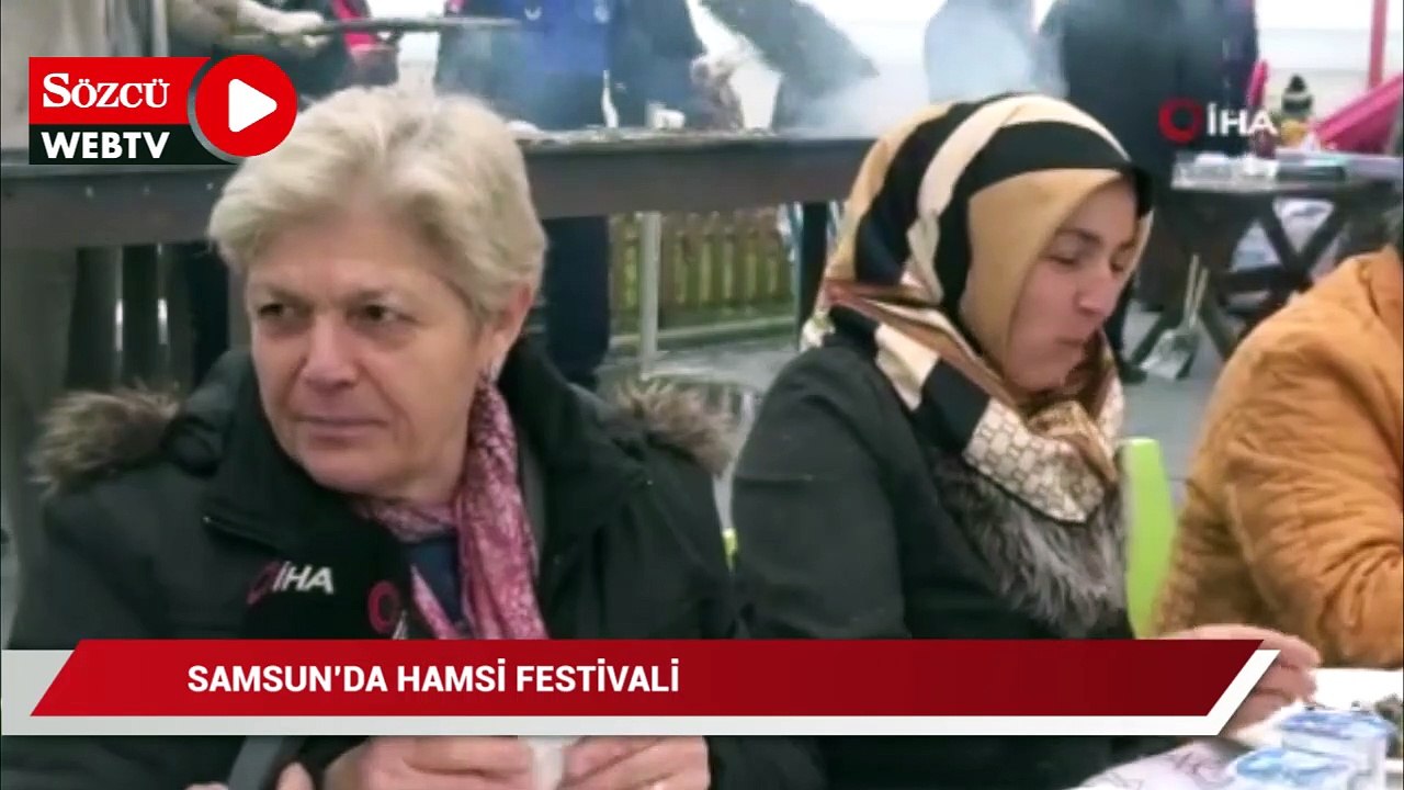 Samsun'da Hamsi Festivali 2 saatte 2 ton hamsi...