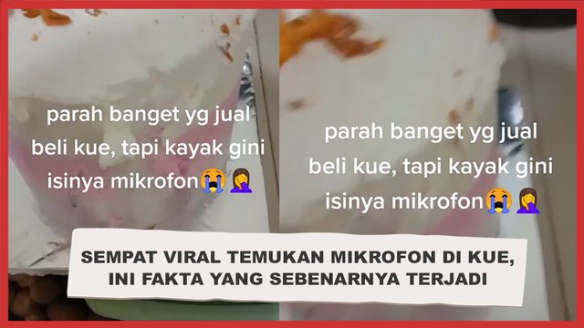 Sempat Viral Perempuan Temukan Mikrofon di Kue, Ini Fakta yang Sebenarnya Terjadi