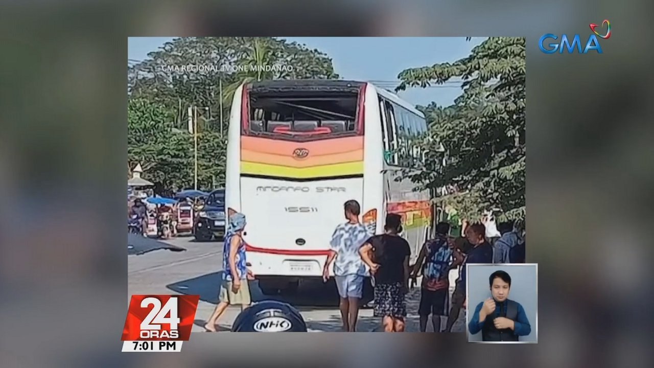 6 sugatan, 1 kritikal sa pagsabog ng bus sa Cotabato | 24 Oras