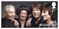 12 stamps featuring iconic images of the Rolling Stones go on sale from January 20