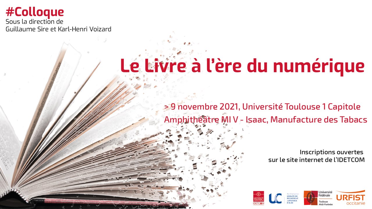 [IDETCOM/GREJA] "Le livre à l'ère du numérique", Allocutions d'ouverture (H. Kenfack et S. Saunier) et rapports introductifs (K-H. Voizard et G. Sire) _01