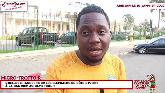 Micro-trottoir-Les Ivoiriens se prononcent sur les chances des Eléphants de Côte d'Ivoire à la CAN 2021 au Cameroun