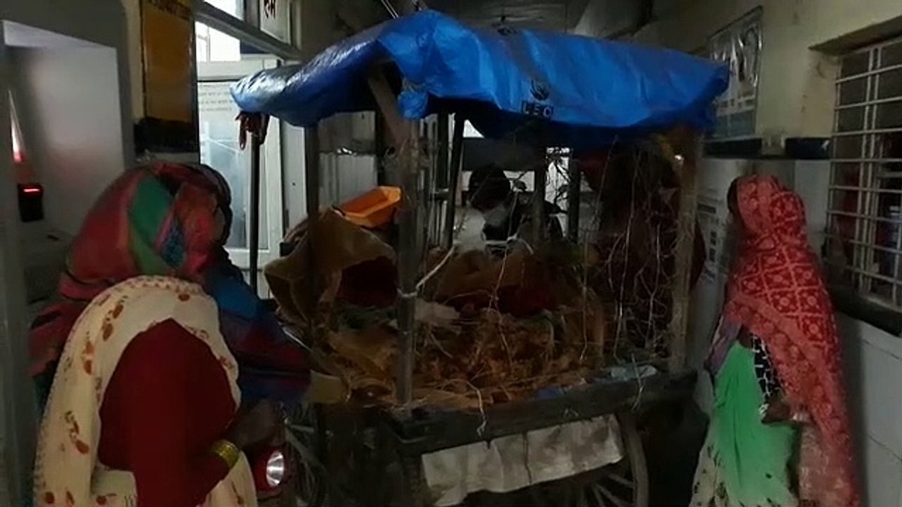 समय पर नहीं पहुंची एंबुलेंस, अस्पताल के रास्ते में हथठेले पर हुआ प्रसव, देखें वीडियो