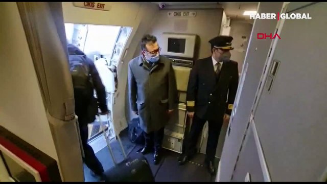 Kazakistan'dan havalanan tahliye uçağı İstanbul'a geldi