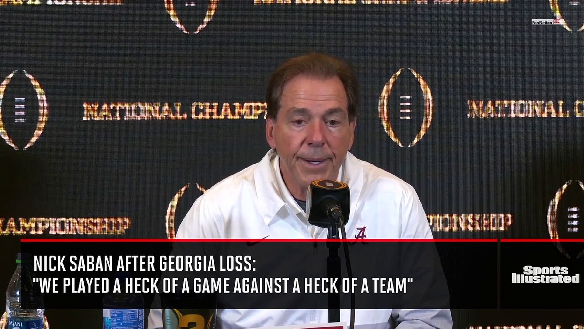 Nick Saban after Georgia loss: 'We played a heck of a game against a heck  of a team' - video Dailymotion