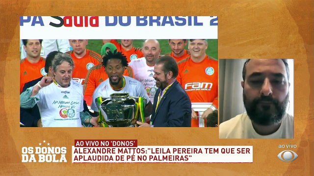Que o Verdão tem muita grana, todos sabem... A Crefisa patrocina o Palmeiras e vem conquistando títulos atrás de títulos... Mas será que sem a Leila, o clube estaria bem? Alexandre Mattos respondeu:#OsDonosdaBola
