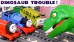 Thomas and Friends Dinosaur Trouble Story With Trackmaster Toy Trains And The Funlings with Dinosaur Toys for Kids by Toy Trains 4U