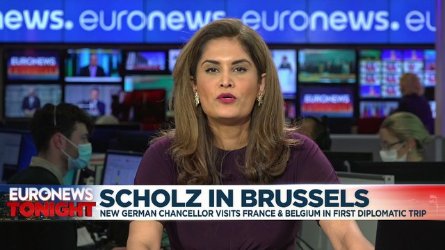 Olaf Scholz: Germany's new chancellor makes first official trip to Brussels