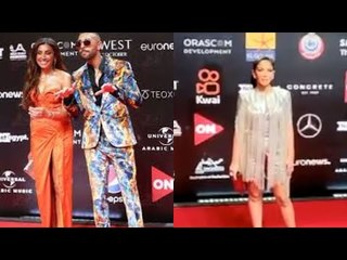 اطلالة مني زكي الجذابة تخطف الأنظار من حركات أبو الروس «البهلوانية»