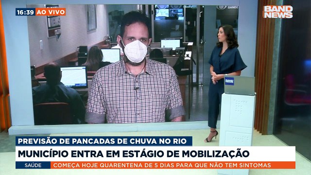 O Centro de Operações da Prefeitura do Rio de Janeiro informou que o município entrou em estágio de mobilização devido à previsão de pancadas de chuva.Saiba mais em: youtube.com.br/bandjornalismo